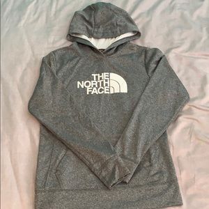 Women’s lightly used North Face gray hoodie (M)